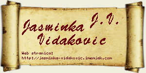 Jasminka Vidaković vizit kartica